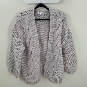 About Us Gray Knit Cardigan